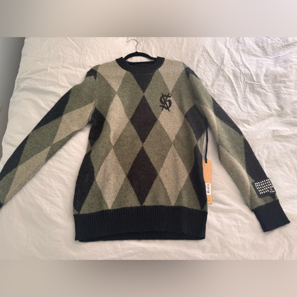 Ksubi Black and Gray Crewneck Sweater with Classic Style